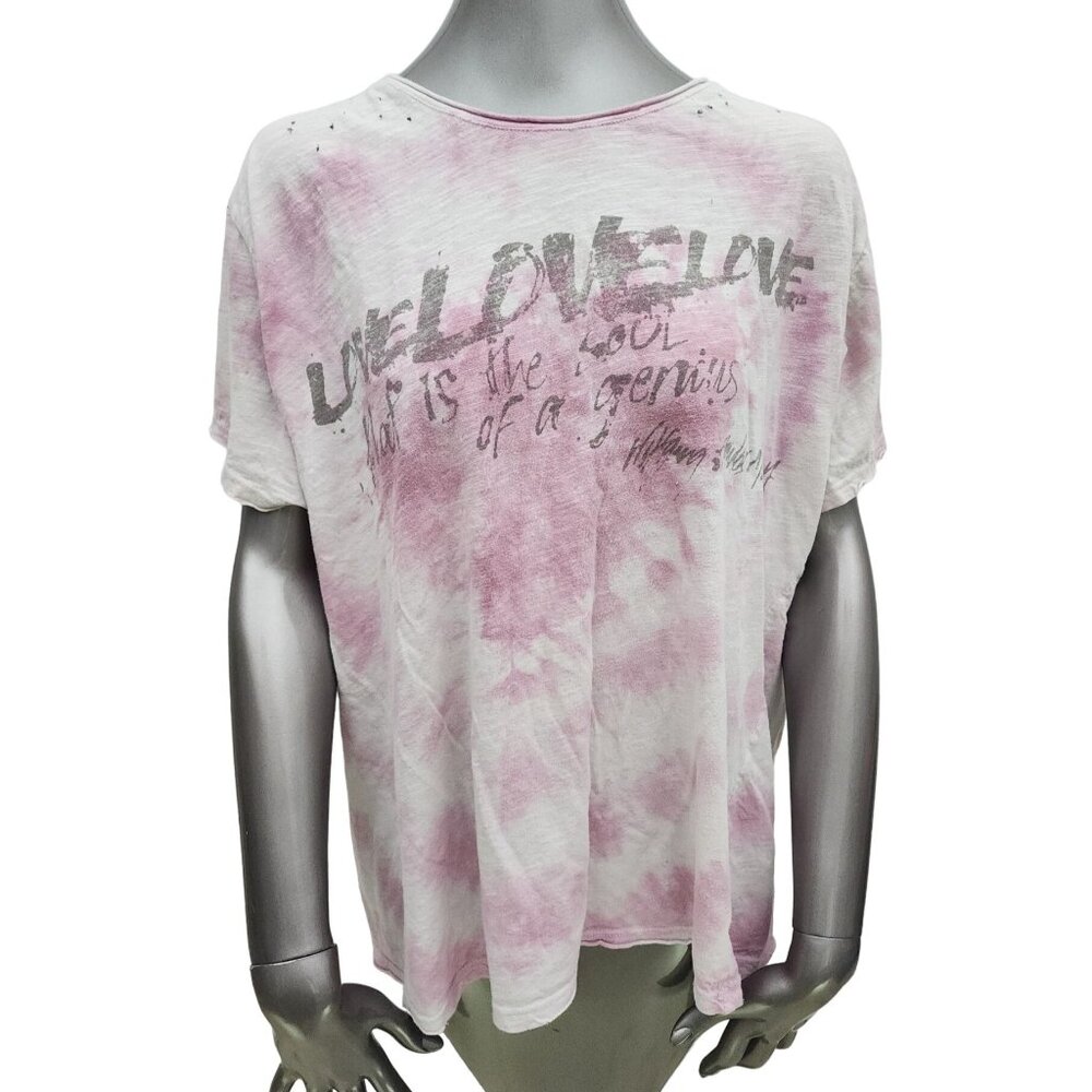 Magnolia Pearl Love Mozart Top Heart Pink Purple Shortsleeve Shirt Tshirt OS